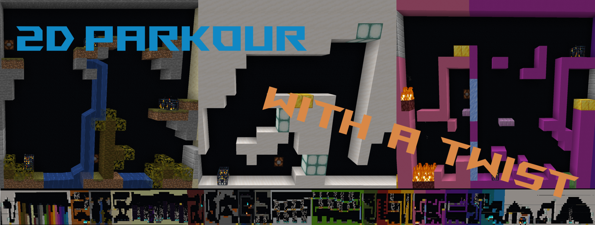 Download 2D Parkour With a Twist for Minecraft 1.16.1